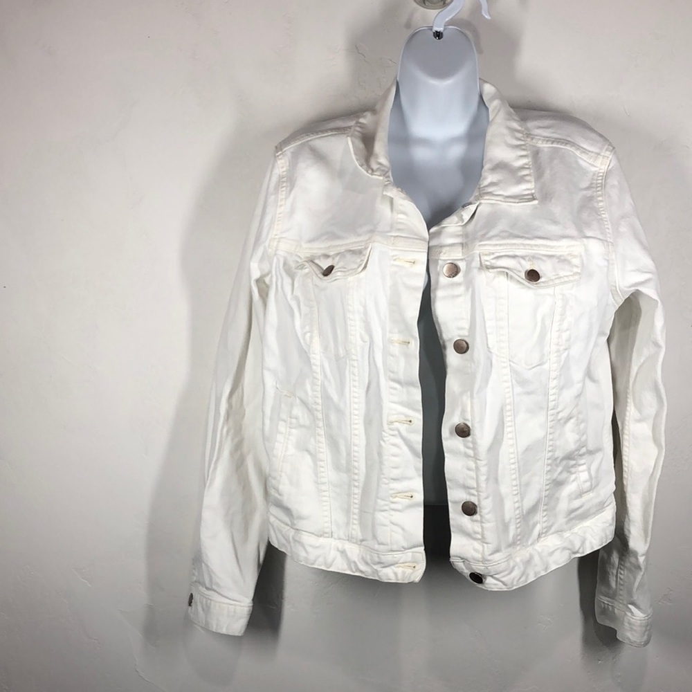GAP Women's White Jean Jacket